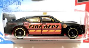 レア ラスト 2021 Dodge Charger Hotwheels Fire Dept Fire Chief Drift Car ダッジ チャージャー 消防指揮車 ドリフトカー Black Mopar