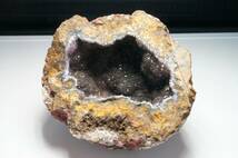 30年前の希少在庫!アゲートジオード・ドーム水晶、石英クラスターが神秘的（メノウ・瑪瑙）原石277g_画像1