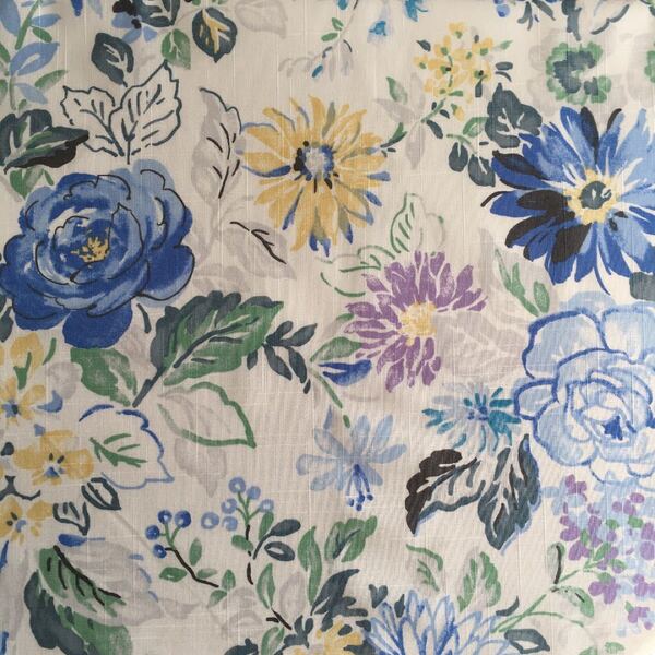 【N58生地】100×108cm幅 薔薇 ガーベラ エミコ コレクション