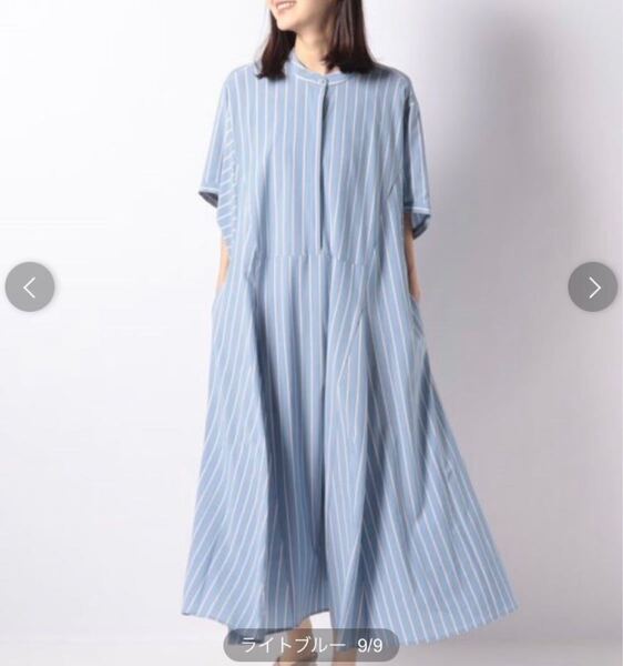 カデュネ バック リボン シャツワンピース サイズ36