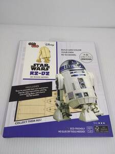 3D Wood Models Star Wars R2-D2 wooden puzzle construction small booklet attaching 