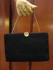  Vintage 50's* вечерняя сумочка чёрный *odst 1950s женский ручная сумочка Eve человек g