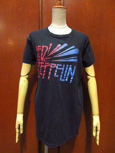 ビンテージ70’s●LED ZEPPELINプリントTシャツ黒size XL●211102s2-m-tsh-bn 1970sレッドツェッペリンロックバンドバンT古着