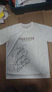 競輪 ガールズケイリン 愛媛 松尾智佳 選手 サイン入り Tシャツ 松山競輪 新品未使用品 サイズ L