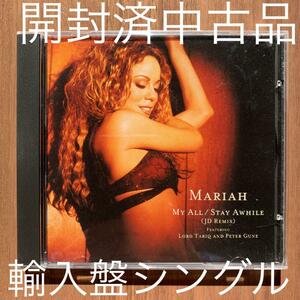 Mariah Carey マライア・キャリー My all US盤シングル 開封済中古品