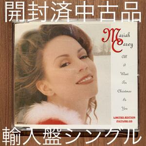 Mariah Carey マライア・キャリー All I want for Christmas 輸入盤シングル 開封済中古品