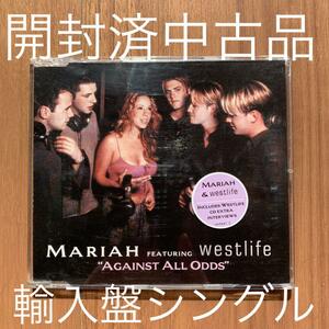 Mariah Carey Featuring Westlife マライア・キャリー Against all odds 開封済中古品 輸入盤シングル