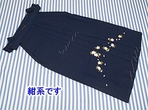 化繊 おしゃれな 女性用 袴(刺繍あり) 中古　お安くどうぞ(ふー65)_画像1