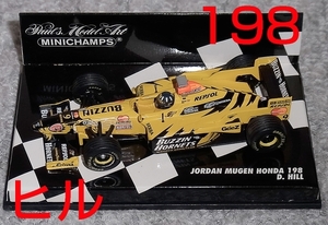 1/43 ジョーダン 無限ホンダ 198 ヒル 1998 ホンダ HONDA MUGEN JORDAN