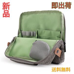 新品 収納バッグ インバッグ 小分け収納 ポーチ 立てる 大容量 多機能 軽量 グリーン