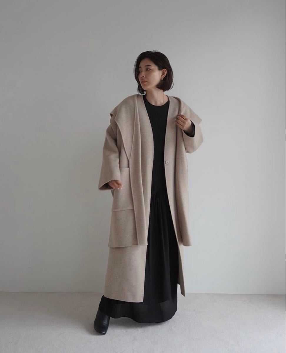 PRADA プラダ ノーカラー ライト リバーコート レディース P6734 S161