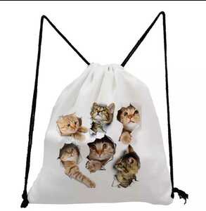 R Бесплатная доставка кошка напсак /// cat eco мешок для сумки сумки для сумки для сумки в рюкзак мешок для муки Phunicine cat tora oj1un5