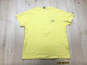 〈送料280円〉PIKO ピコ メンズ 両面ロゴプリント 半袖Tシャツ 黄色