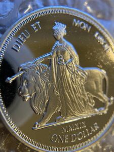 ⑥ウナとライオン 2019 イギリス領 ヴァージン諸島 ニッケル硬貨 コイン 英国 Una Lion BVI nickel coin