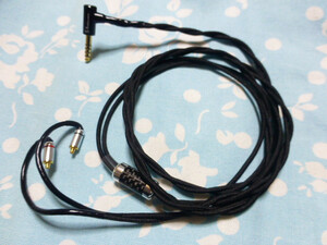 Cable MMCX кабель Ogrine 8 Core 4.4mm5 Полюс L -обработанный разъем черная ткань рукав 120 см Pentaconn offc L Изменение заглушки) Shure Westone