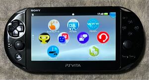 【動作良好品】 PS Vita PCH-2000 PlayStation Vita SONY ブラック WiFi *本体のみ