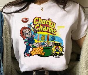 チャッキー　チャームス　Tシャツ　レディースMサイズ　普通より小さめですので寸法ご確認ください　