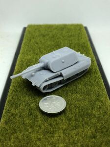 1/144レジンキット　△ 未塗装 WWⅡ ドイツ軍　E-100 超重戦車　マズルブレーキ　150mm ワールドタンク ミュージアム　【同梱可能】