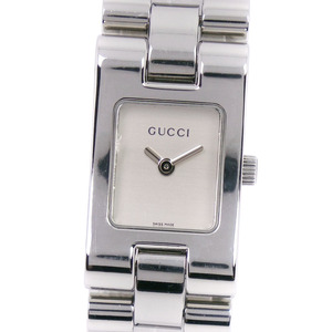 GUCCI グッチ 2305L 腕時計 SS クオーツ レディース シルバー文字盤【57310324】中古品