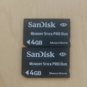 PSP メモリースティック 4GB SanDisk サンディスク 2枚