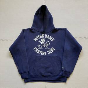 BIKE 90's NOTRE DAME FIGHTING IRISH ノートルダム大学 カレッジロゴ パーカー M