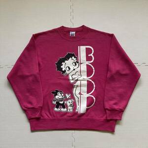 80's BETTY BOOP ベティーブープ ベティーちゃん USA製 スウェット トレーナー M