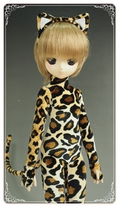 * MDD Dollfie Dream для полный покрытие животное костюм велюр леопардовая расцветка *