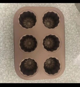 可露麗6連杯不粘着ケーキ型、焙煎型、焼き