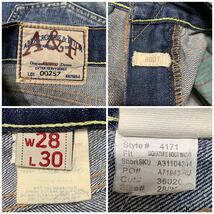 ■ABERCROMBIE & FITCH■00257アバクロ　VINTAGEダメージBOROジーンズ:W28☆BH-769_画像9