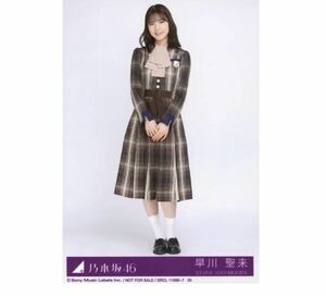 ♪乃木坂46 生写真 公式グッズ 1枚　早川聖来　Type-D ヒキ　君に叱られた CD封入特典　限定品 制服