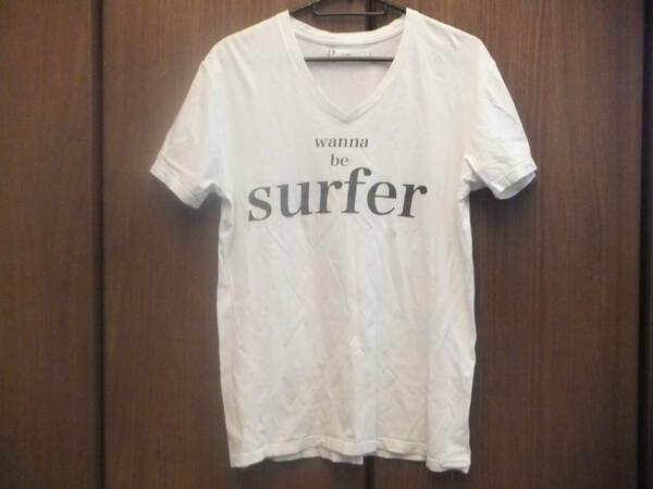 ★ Liss　「wanna be surfer」　半袖Tシャツ　白系 ★