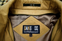 A-3475★DAKS LONDON ダックス ロンドン GOLF ゴルフ★日本製 ベージュ フード着脱可能 中綿 ジャケット フィールドコート Ｌ_画像4