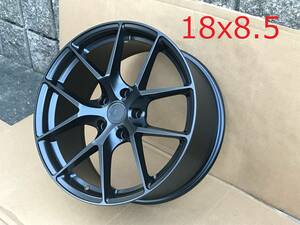 新品！Aodhan AFF7 18x8.5+35 5穴 PCD114.3 Matte Black フローフォーム製法 深リム Concave USDM