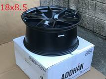 新品！Aodhan AFF7 18x9.5+35 5穴 PCD120 フローフォーミング製法 Matte Black 深リム Concave USDM_画像5