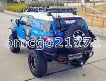 新品 品質保証 FJ Cruiser 07-20 トヨタ FJ クルーザー アンチインパクト リアバンパー ブラック アルミニウム 1p_画像2