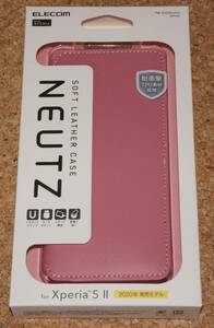 ★新品★ELECOM Xperia 5 II レザーケース NEUTZ ピンク