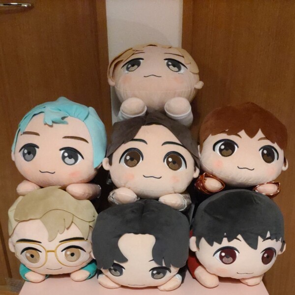 BTS☆TinyTAN☆寝そべりBigぬいぐるみ7人コンプリート メガジャンボ寝そべりぬいぐるみ