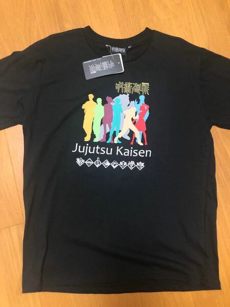 呪術廻戦★プリントTシャツ 男女兼用 LLサイズ(黒)