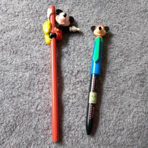 小物雑貨　シャープペンシル&ボールペン　鉛筆　2本セット　ディズニーリゾートで購入　ミッキー　超レアアンティークコレクション　未使用