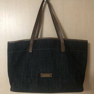  Burberry black Denim tote bag 