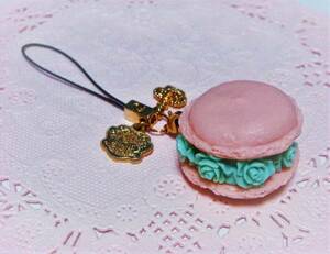 Q-Pot Cupot Versailles Collaboration Marie Antoinette Macaron Strap Pink Mint Color Queen Tiara Charm