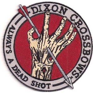  walking * dead tikson* Cross bow embroidery badge 