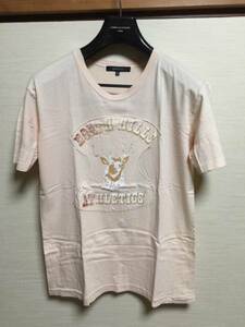 ABAHOUSE( Abahouse ) - light pink. deer print T-shirt ( old clothes )