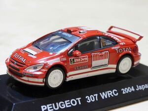 【新品：箱無し】CM 's シーエムズ 1/64 ラリーカーコレクション プジョー 307 WRC 2004年 ジャパン No.5 [SS.Ex]