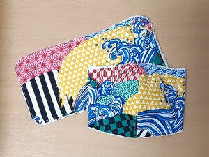 ハンドメイド 鬼滅の刃 ボア 立体インナー ハンカチ