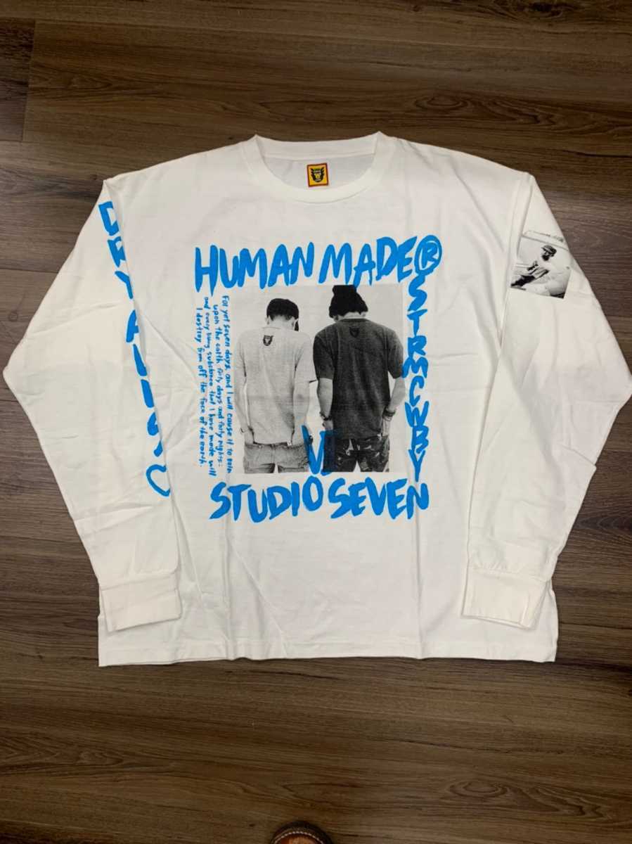 メール便送料無料対応可 HUMAN ロングTシャツ SEVEN STUDIO MADE - Tシャツ⁄カットソー(七分⁄長袖)