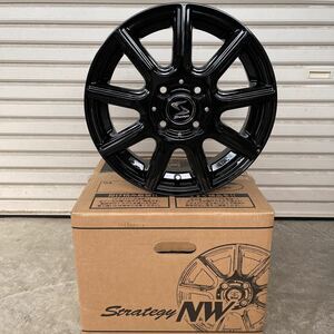 軽自動車新品ホイール◆ストラテジー◆NW◆14×4.5J+45 100-4H　ラパンスペーシアギアハスラーNBOXウェイクエブリィハイジェット　4本