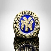 【送料無料】※ MLB 指輪 ニューヨーク・ヤンキース Champion 指輪 リング 23号/23.5号/24号 ファッション ステンレス鋼 贈り物 新品_画像1