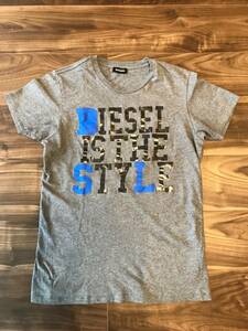 DIESEL KIDS　ディーゼル　Jr. ジュニア　Tシャツ　半袖　グレー　１4Y