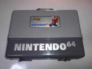 スーパーマリオ NINTENDO 64 ニンテンドー64 清掃品 収納 ボックス キャリー ケース テーブル (留め具なし)